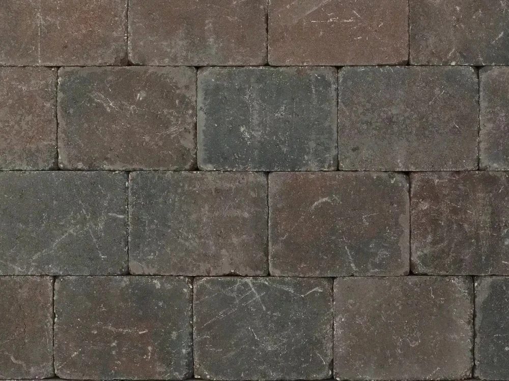 Trommelsteen bruin-zwart