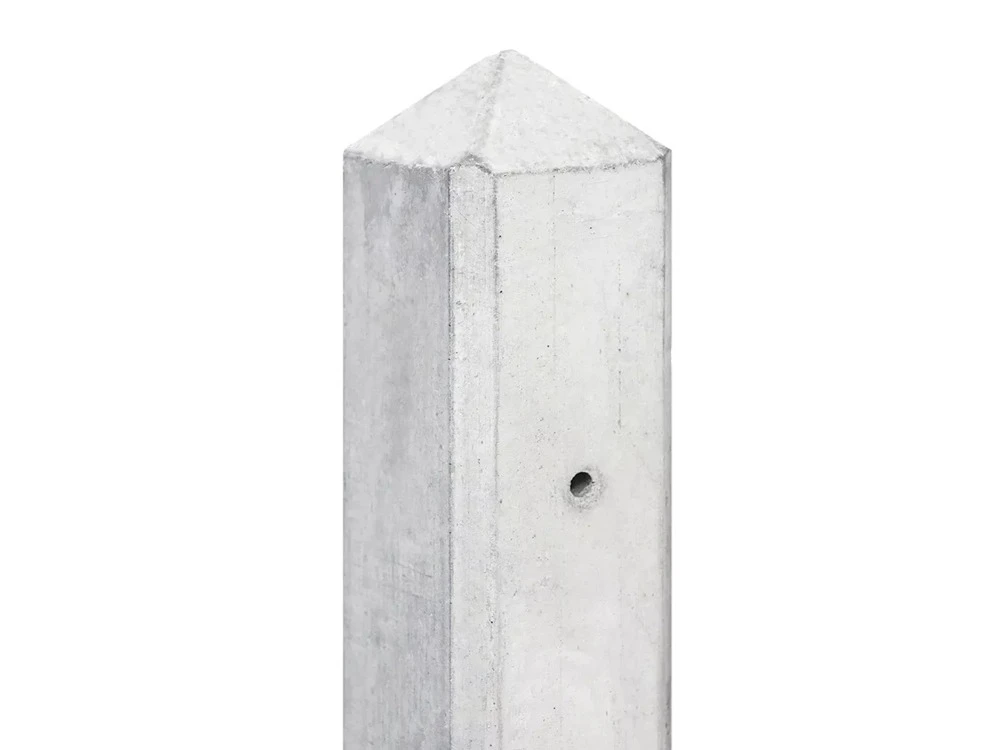 Betonpaal punt grijs (tbv 1 onderplaat) 10x10x280