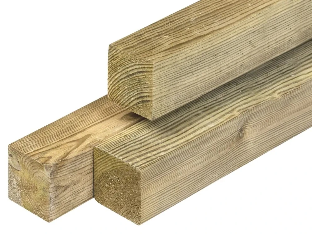 Steunpaal gewolm. 6,8x6,8x300
