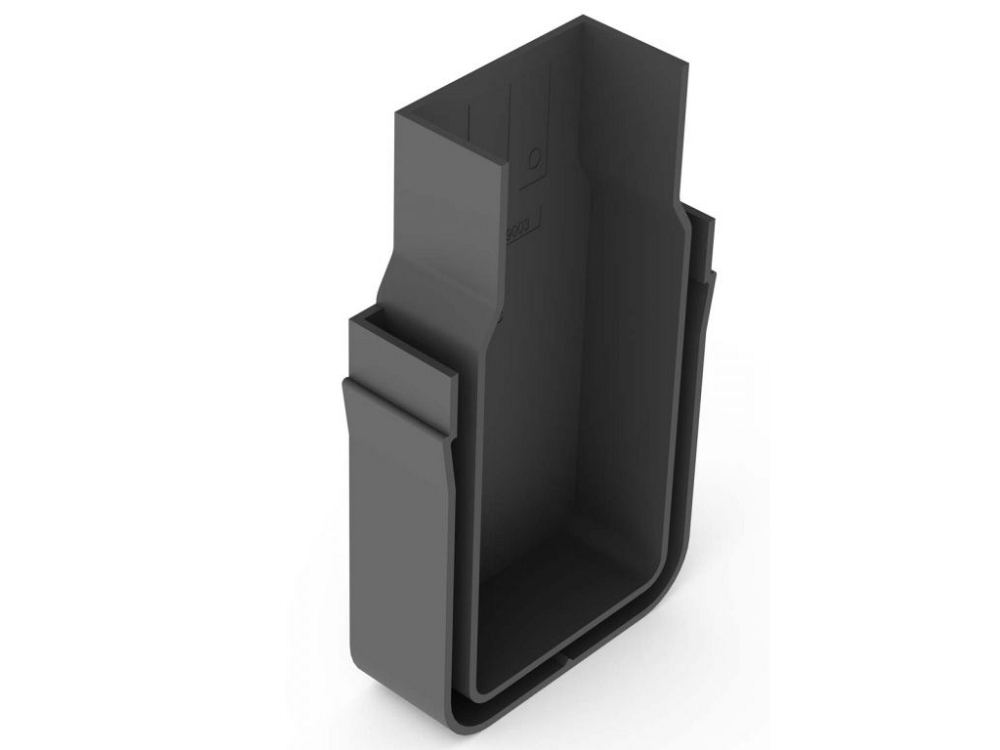 Slimline eindplaat zwart
