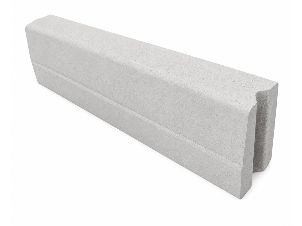 Trottoirband 13/15x25x100 grijs
